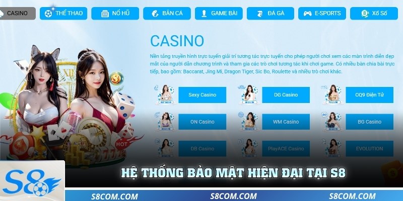 Hệ thống bảo mật hiện đại tại S8