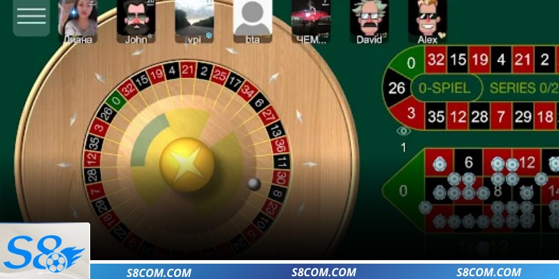 Vòng quay Roulette Châu Âu trực tuyến tại S8